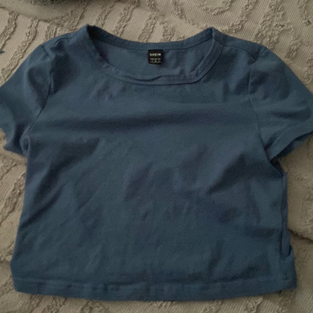 blue baby tee